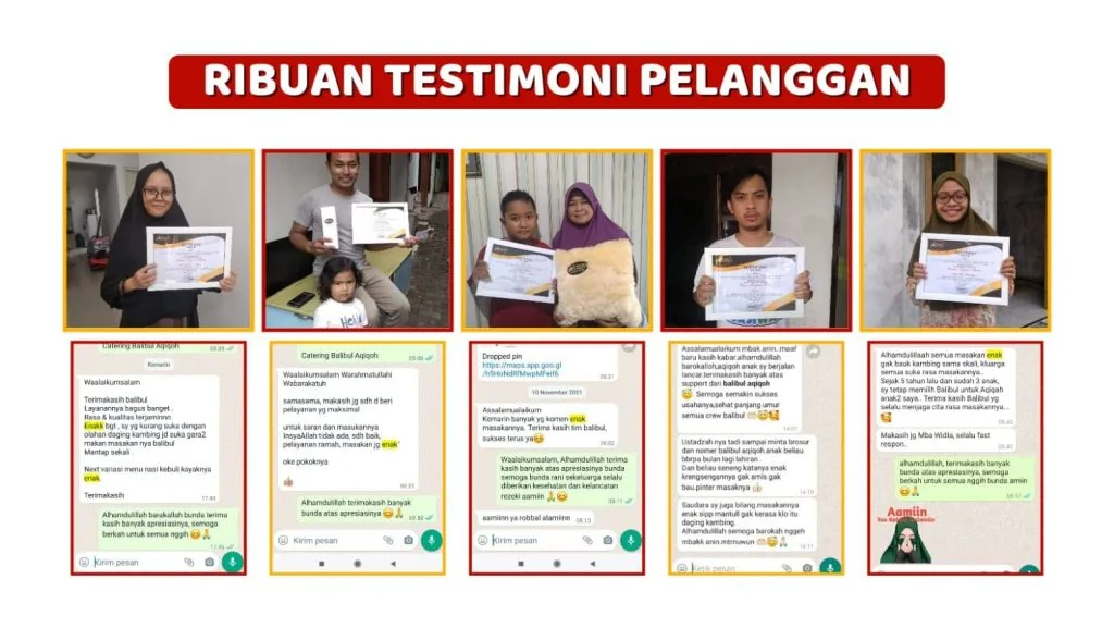 Testimoni Pelanggan iBalibul Catering